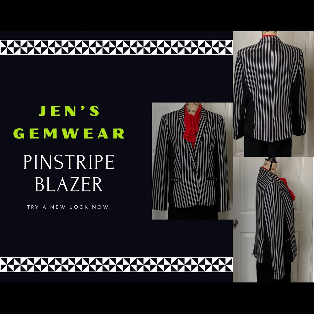 Pinstripe Blazer